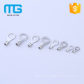 Durable Copper plating Tin Non-Insulated naked ring terminals